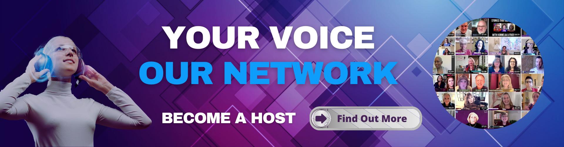 Host a show on the transformation network
